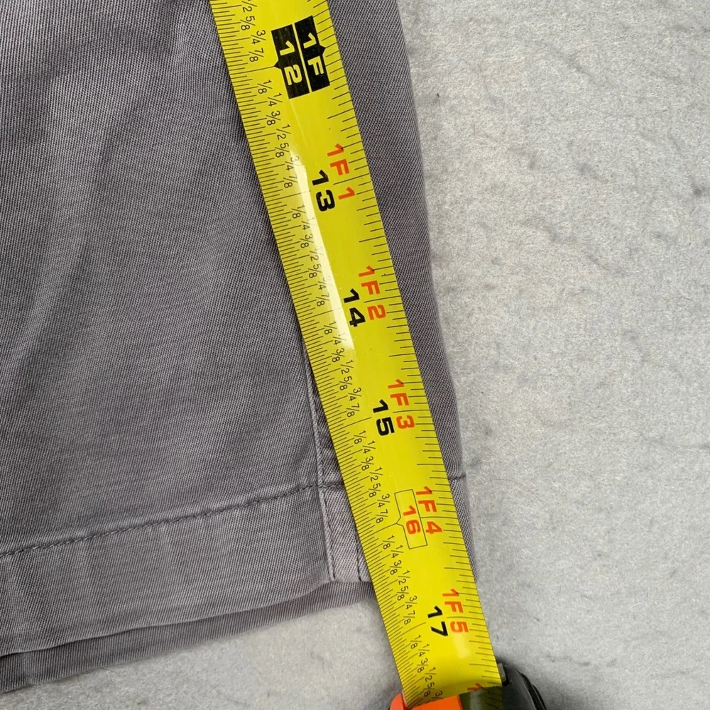 Vineyard Vines Island Short Mens 30 Gray Stretch Chino Flat Front Summer - Picture 9 of 11